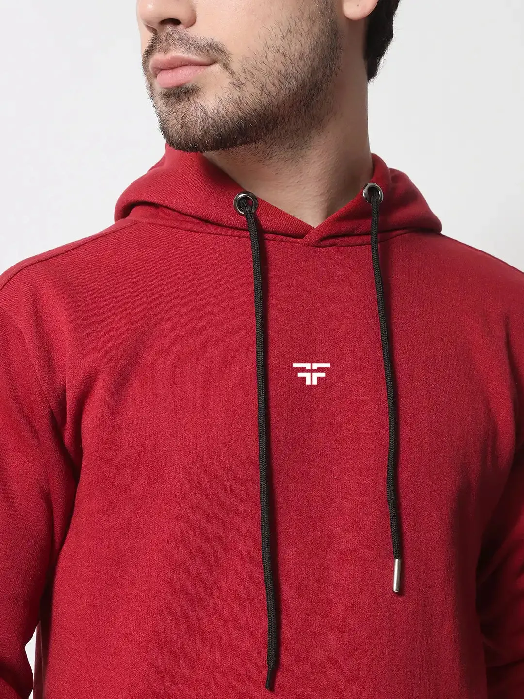 || RED THERMAL CO-ORD SET (HOODIE AND JOGGER COMBO) ||
