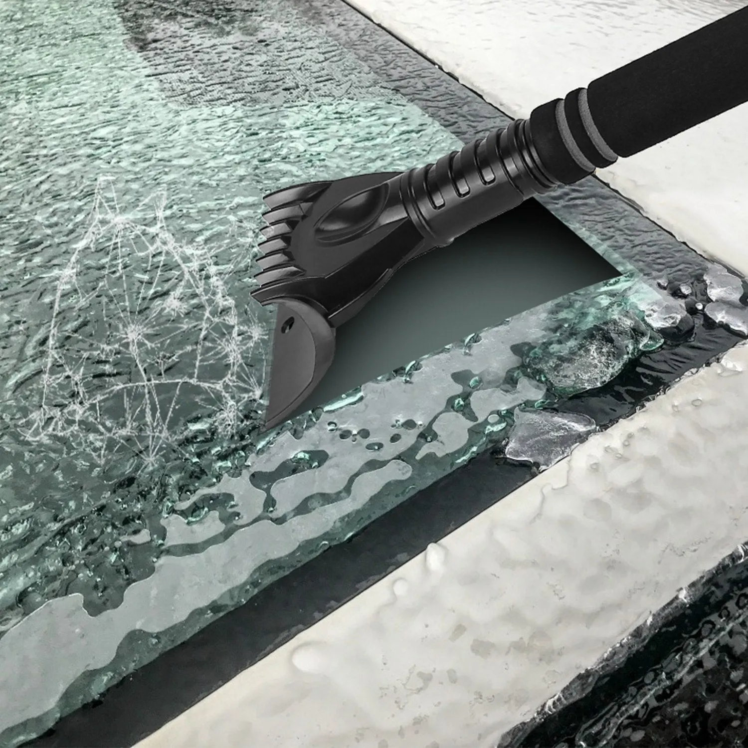 3-in-1 Extendable Windshield Ice Scraper