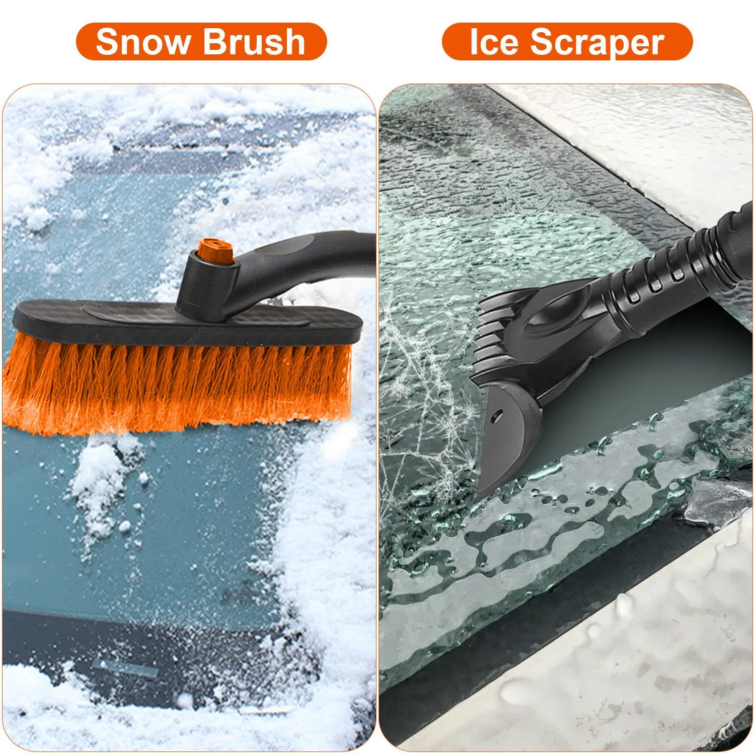 3-in-1 Extendable Windshield Ice Scraper