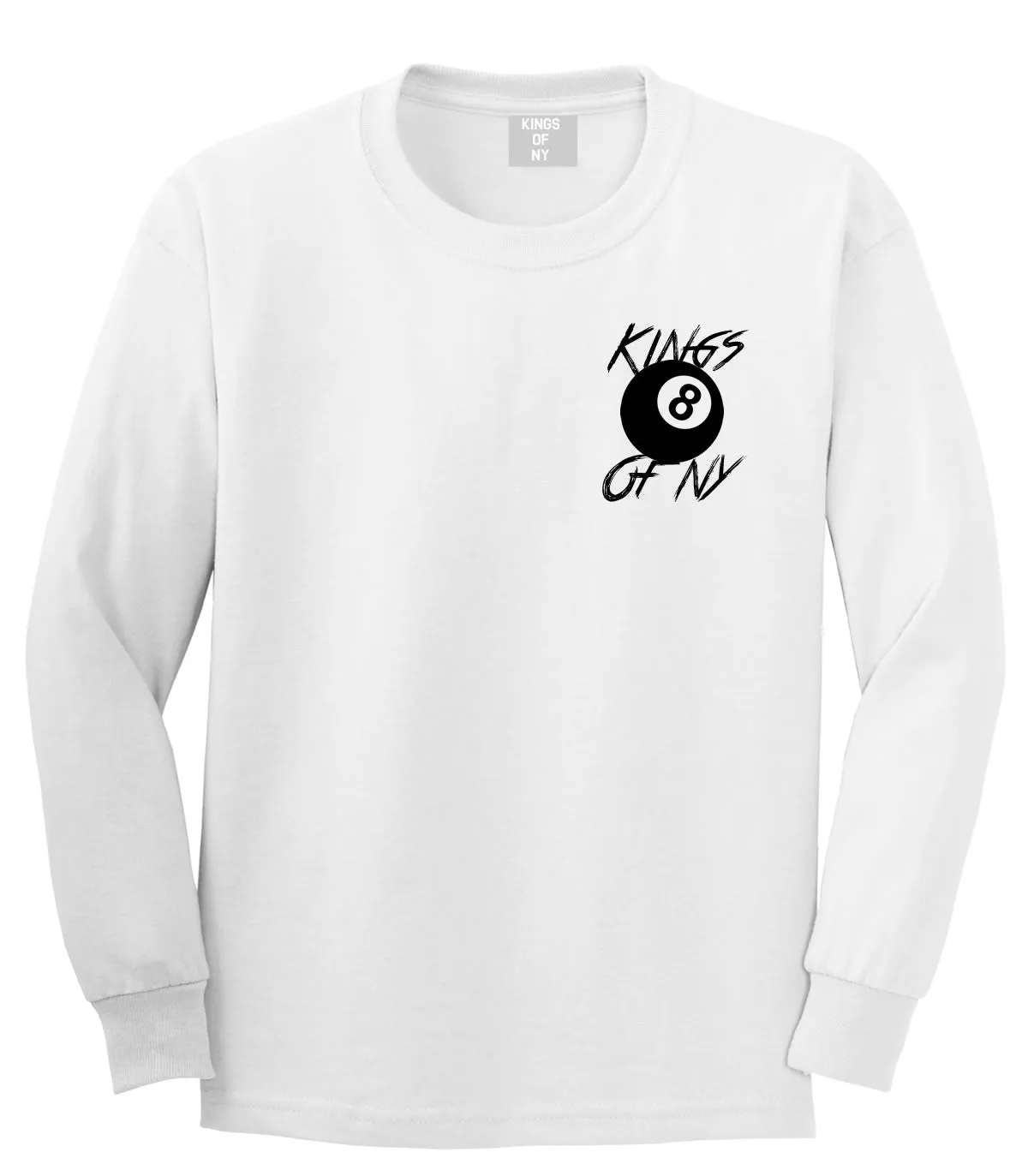 8 Ball Chest Logo Eight Long Sleeve T-Shirt