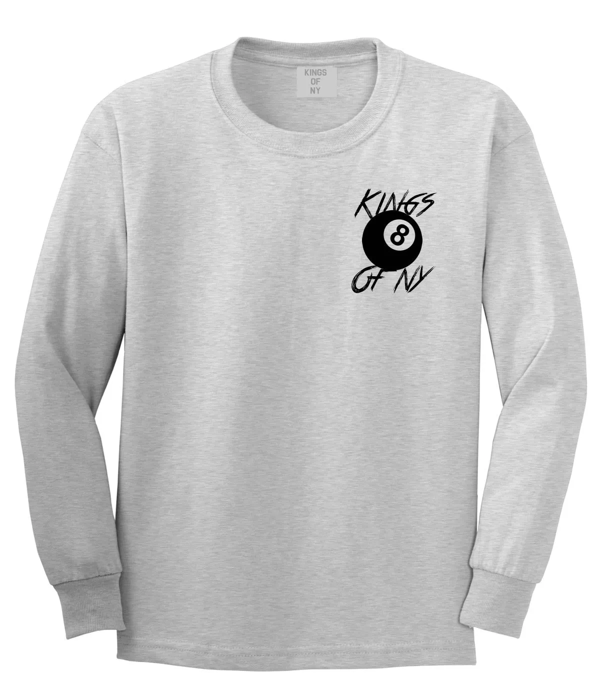 8 Ball Chest Logo Eight Long Sleeve T-Shirt