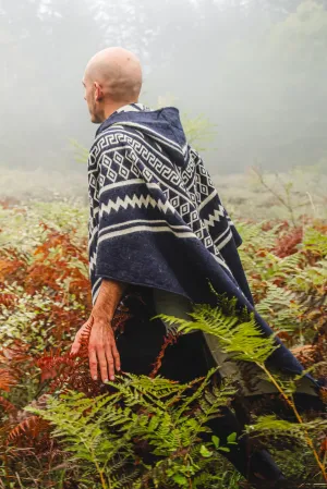 Acero - Dark Blue Poncho