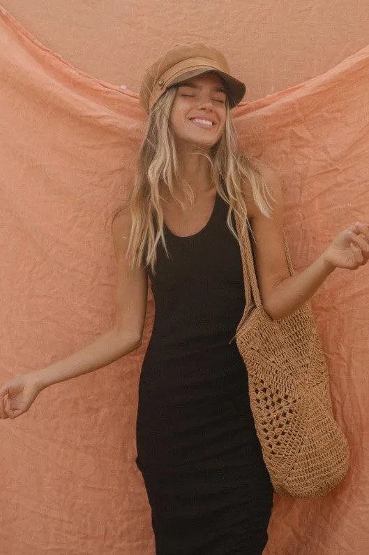 Aesha Ruched Midi Dress