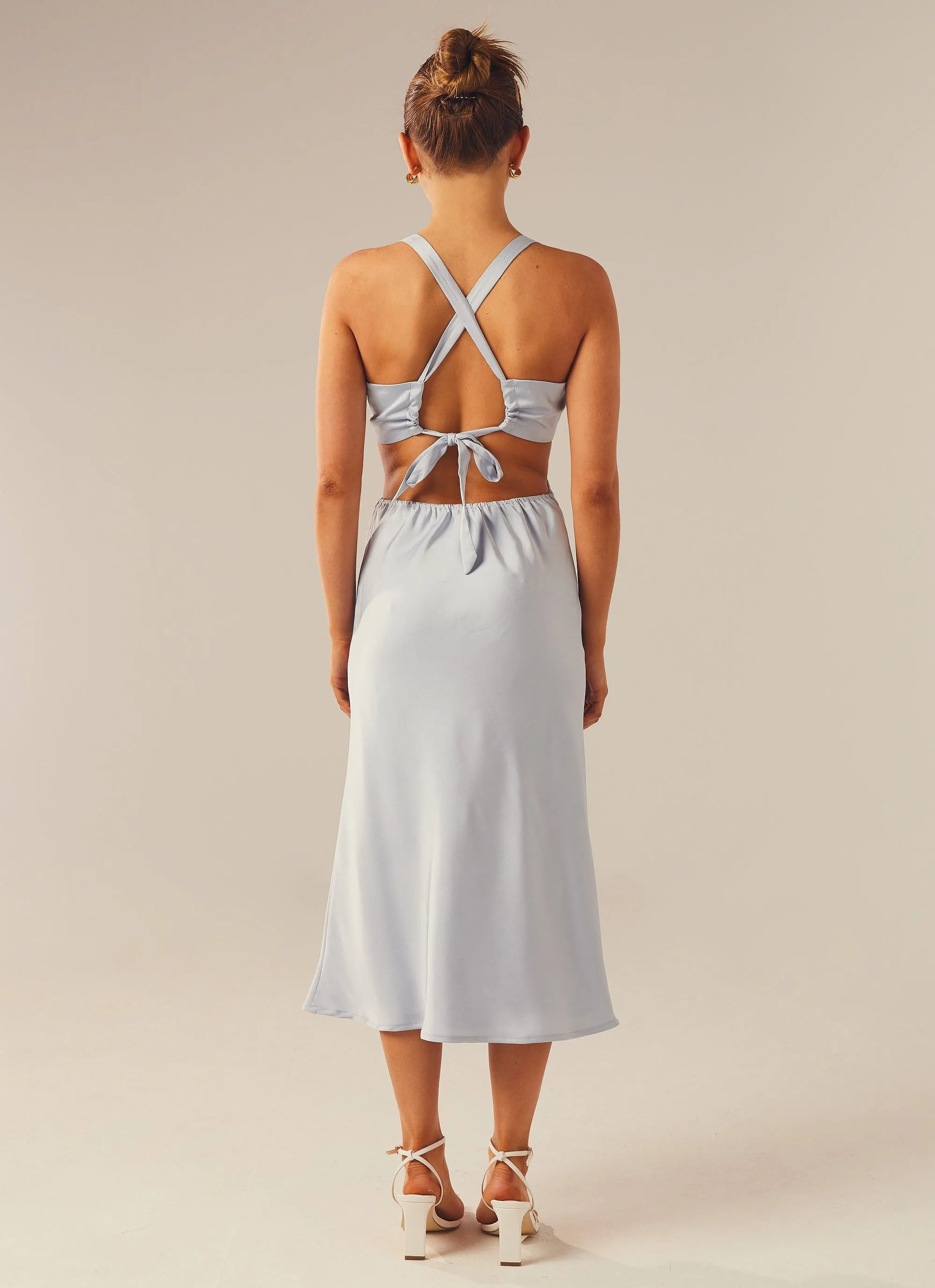 Avery Midi Dress - Light Blue