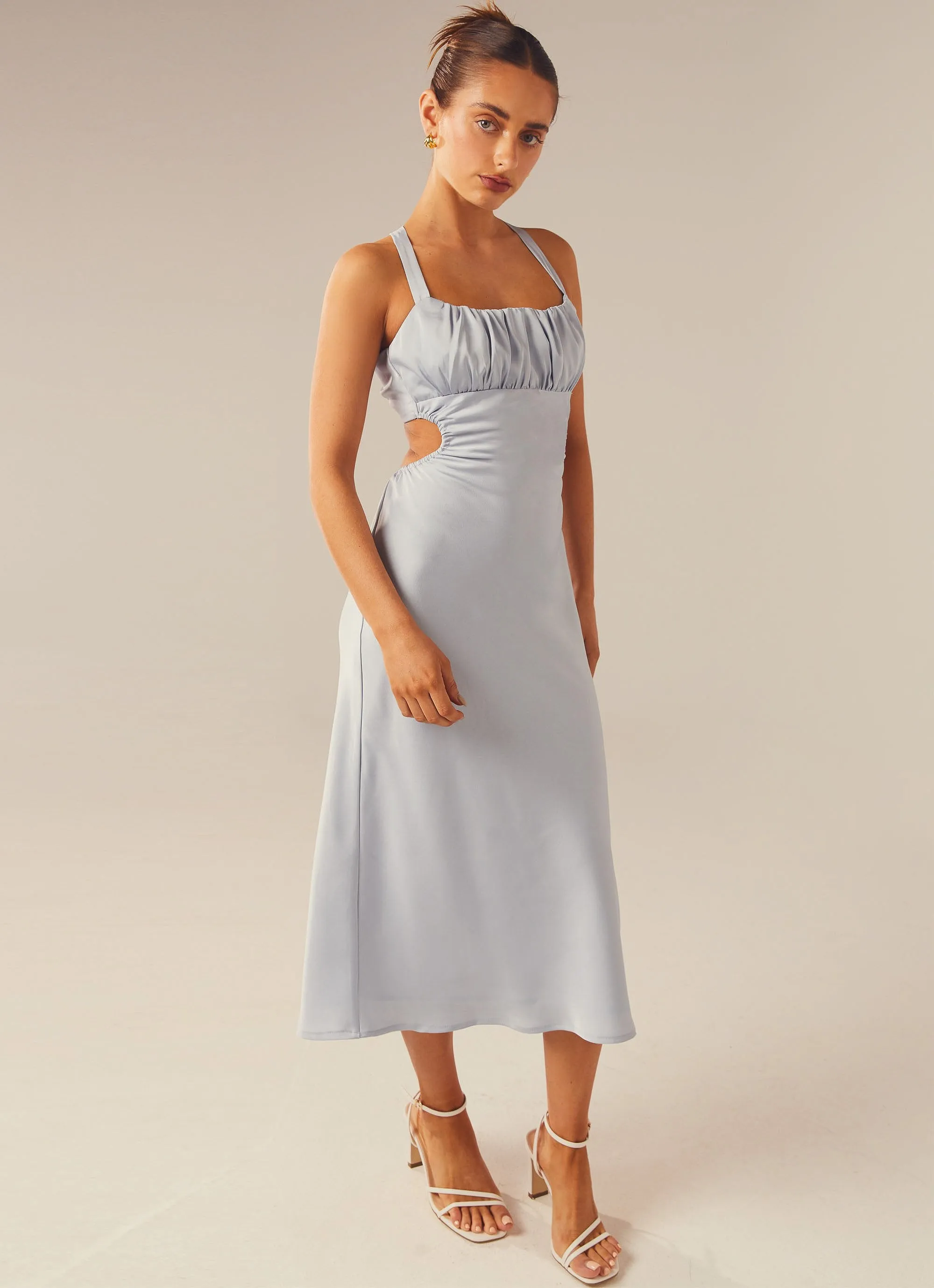 Avery Midi Dress - Light Blue