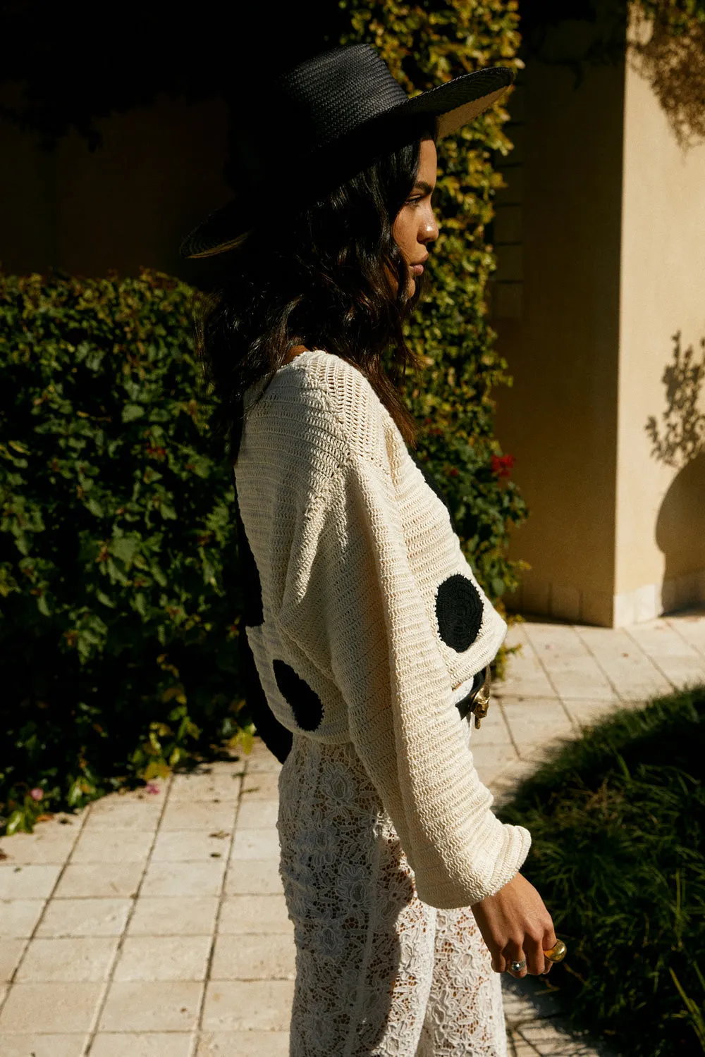 Black Summer Hand Crochet Jumper