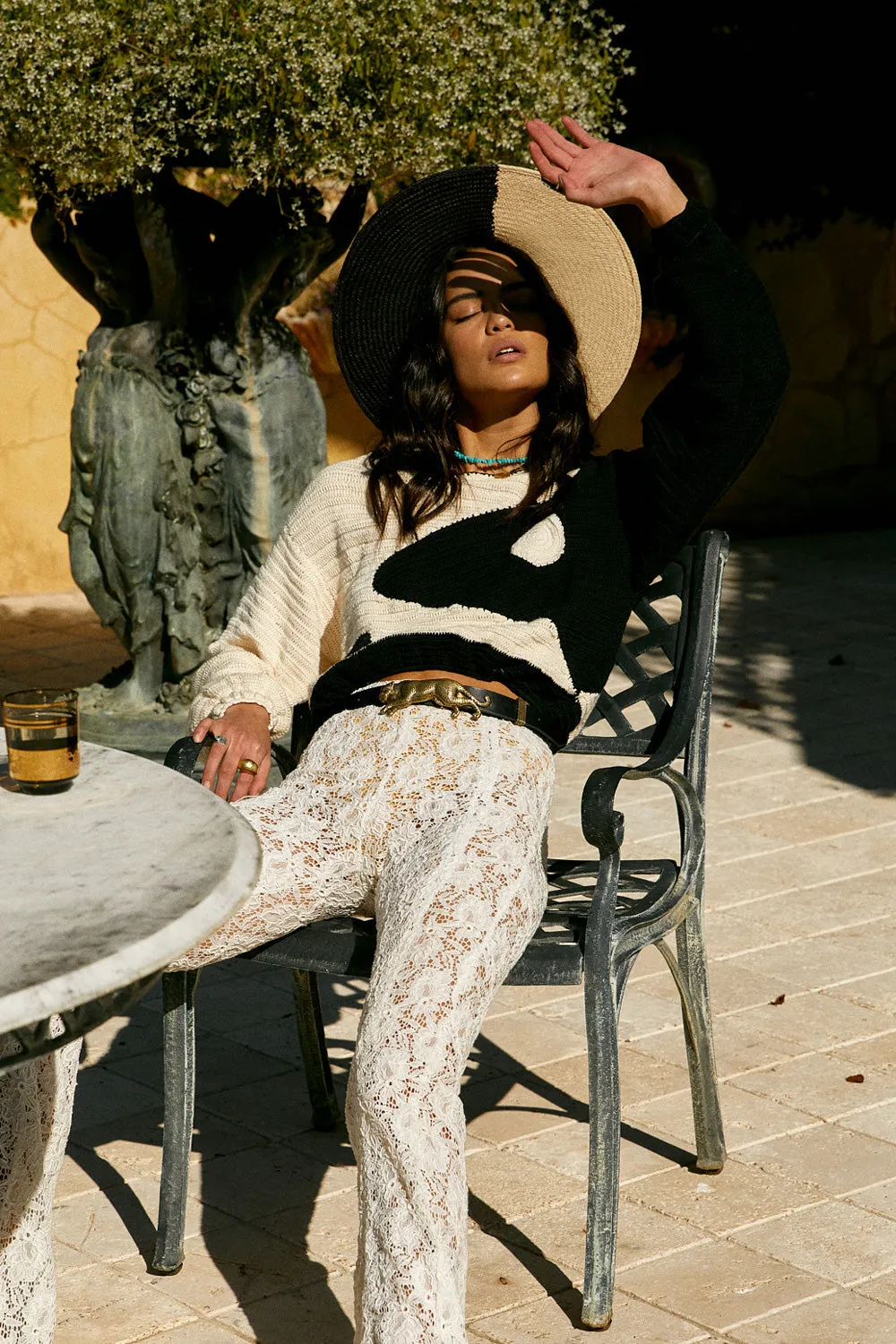 Black Summer Hand Crochet Jumper