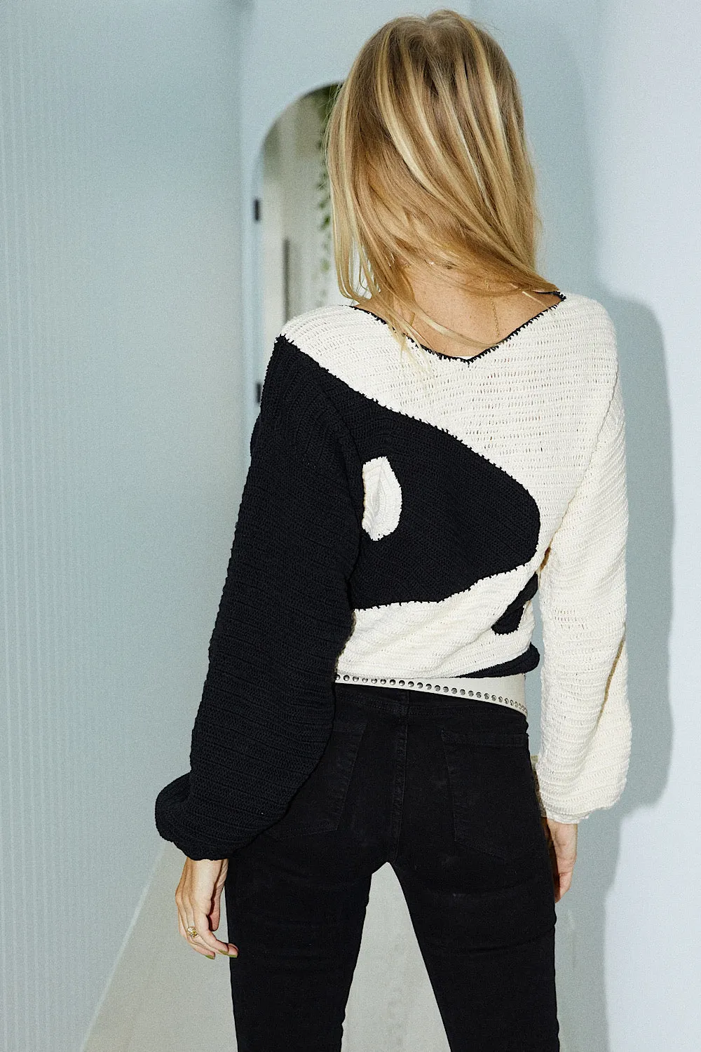 Black Summer Hand Crochet Jumper