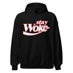 Blended Cotton Midweight Unisex Graphic Hoodie Stay Woke Ultra Soft Pullover