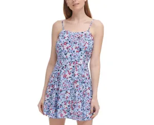 CALVIN KLEIN JEANS Women's Mini Summer Dress in Light Blue