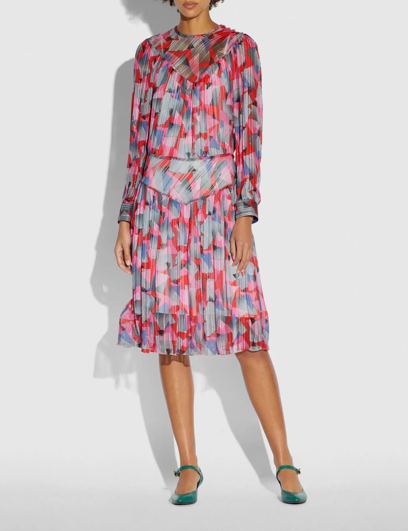 COACH Bold Geo Yoke Dress
