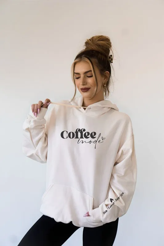 Coffee Mode Graphic Hoodie *Online Only*