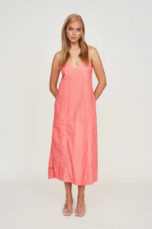 Como Dress in Coral