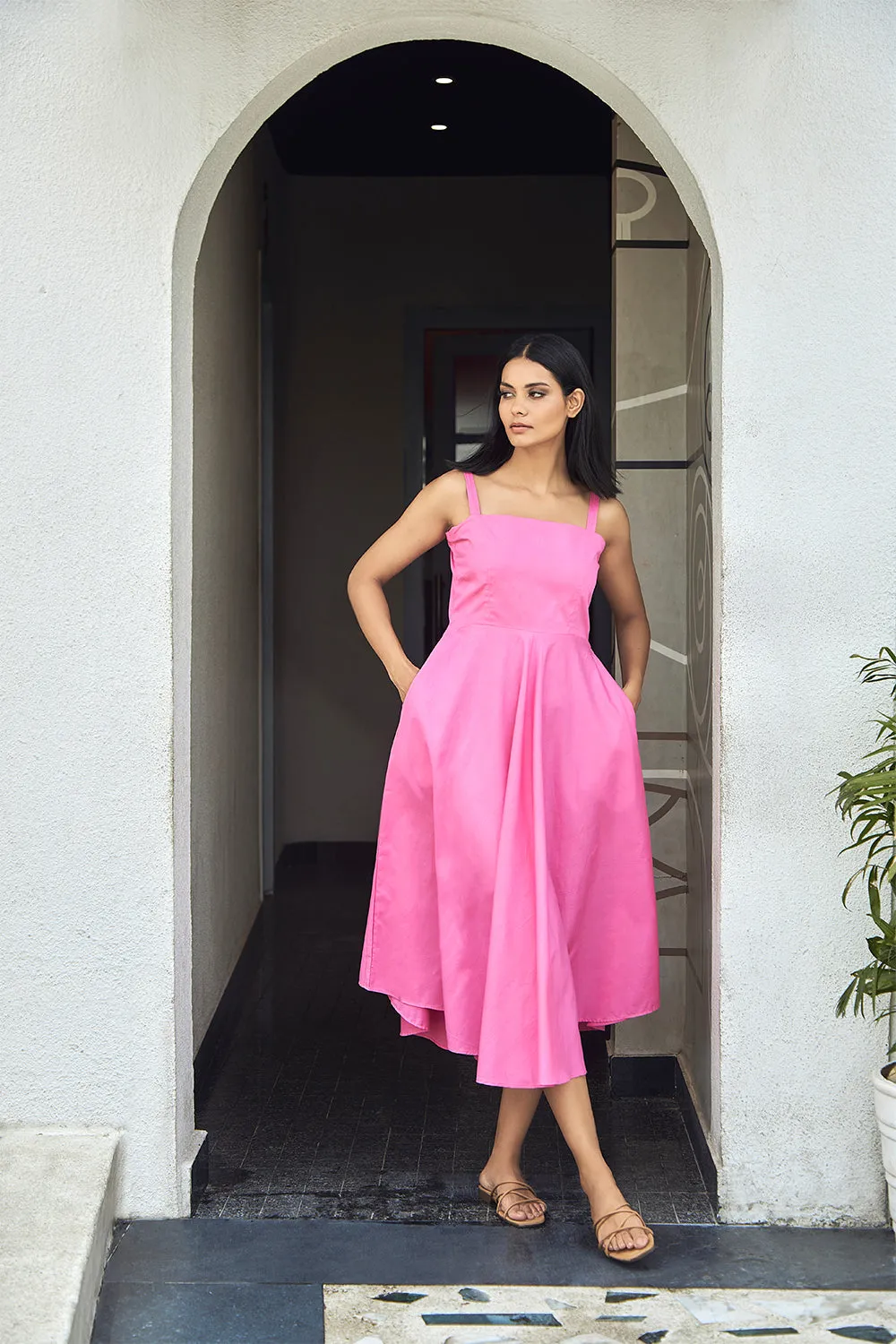 Cotton Midi Dress