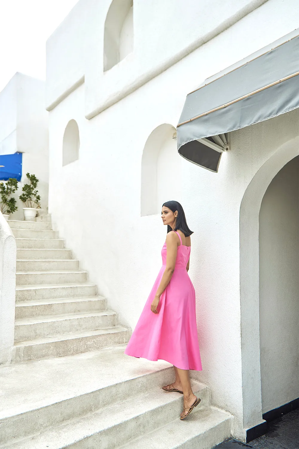 Cotton Midi Dress
