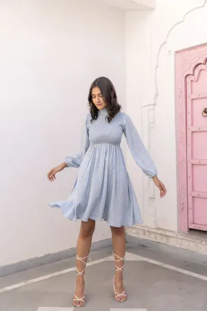 COTTON SMOCKED MIDI