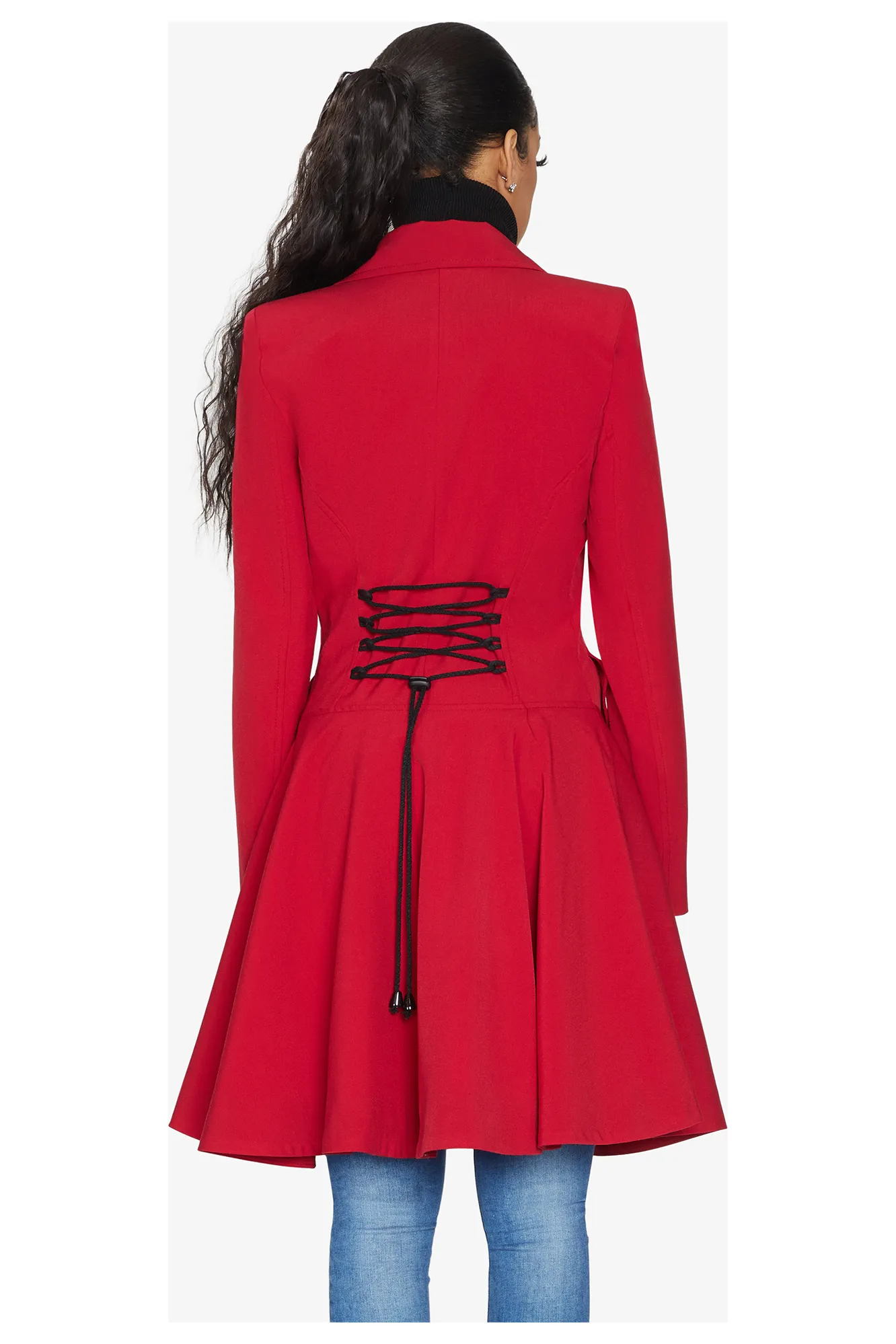 De La Creme Fashions Spring Summer Fit And Flare Skater Coat
