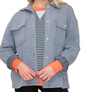 Denim Blue Shacket