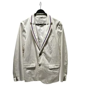 DIESEL/Coat/L/Cotton/WHT/blue red trim