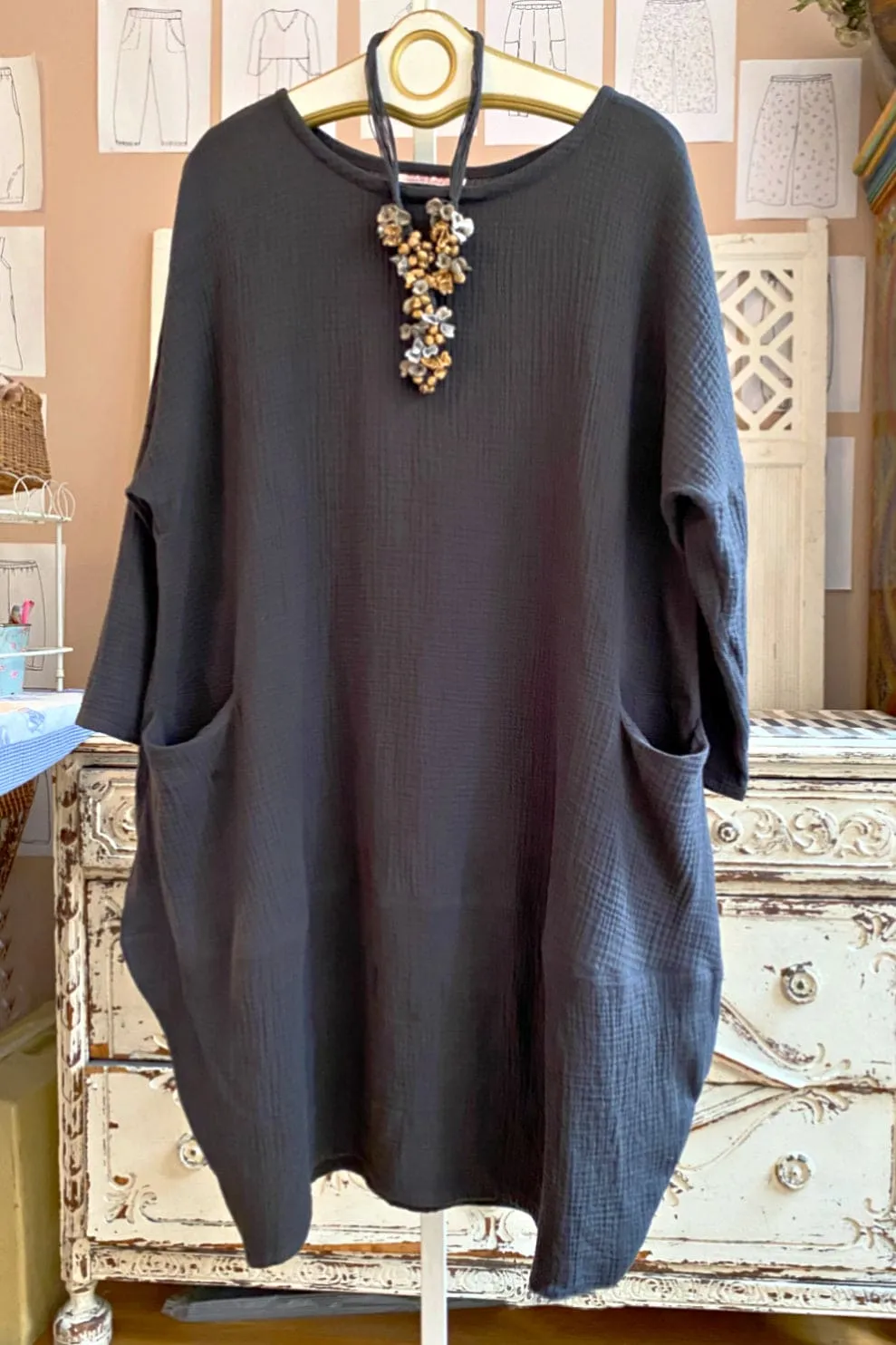 Double Cotton Gauze Bubble Dress
