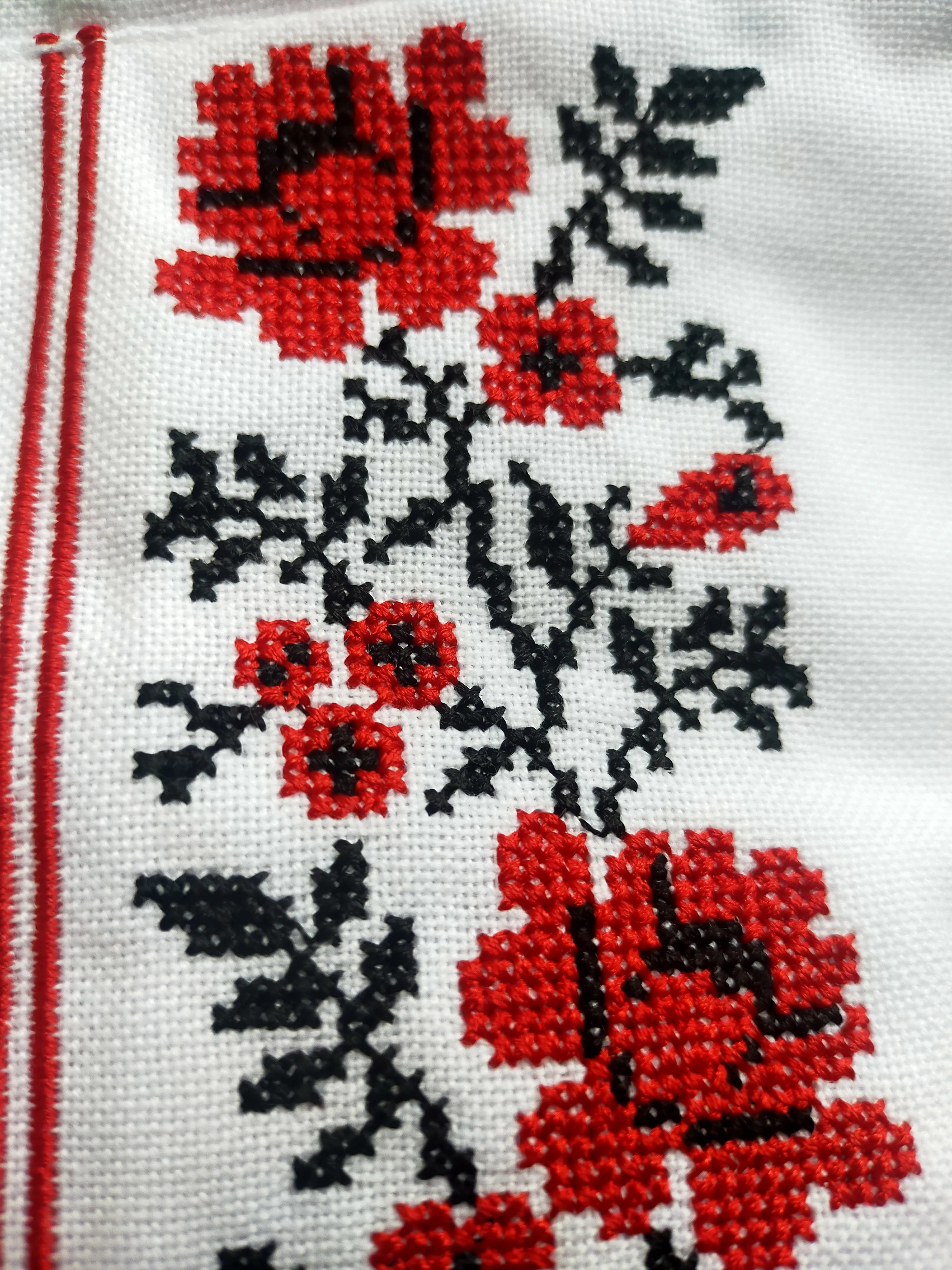 Dress girls with traditional embroidery