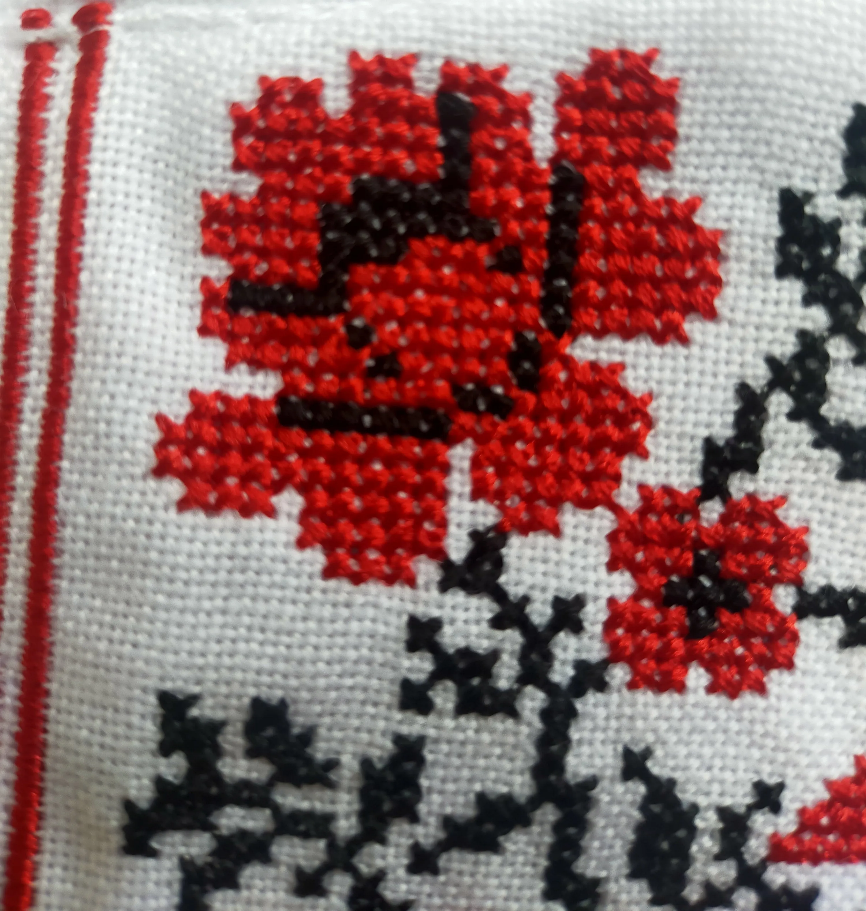 Dress girls with traditional embroidery