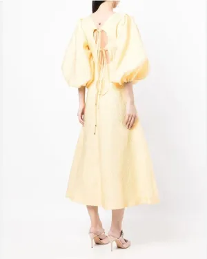 Emiko Midi Dress Lemon