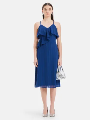 Esther Ruffled Midi Dress
