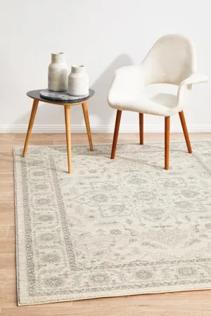 Evoke Winter White Transitional Rug 400 x 300 CM