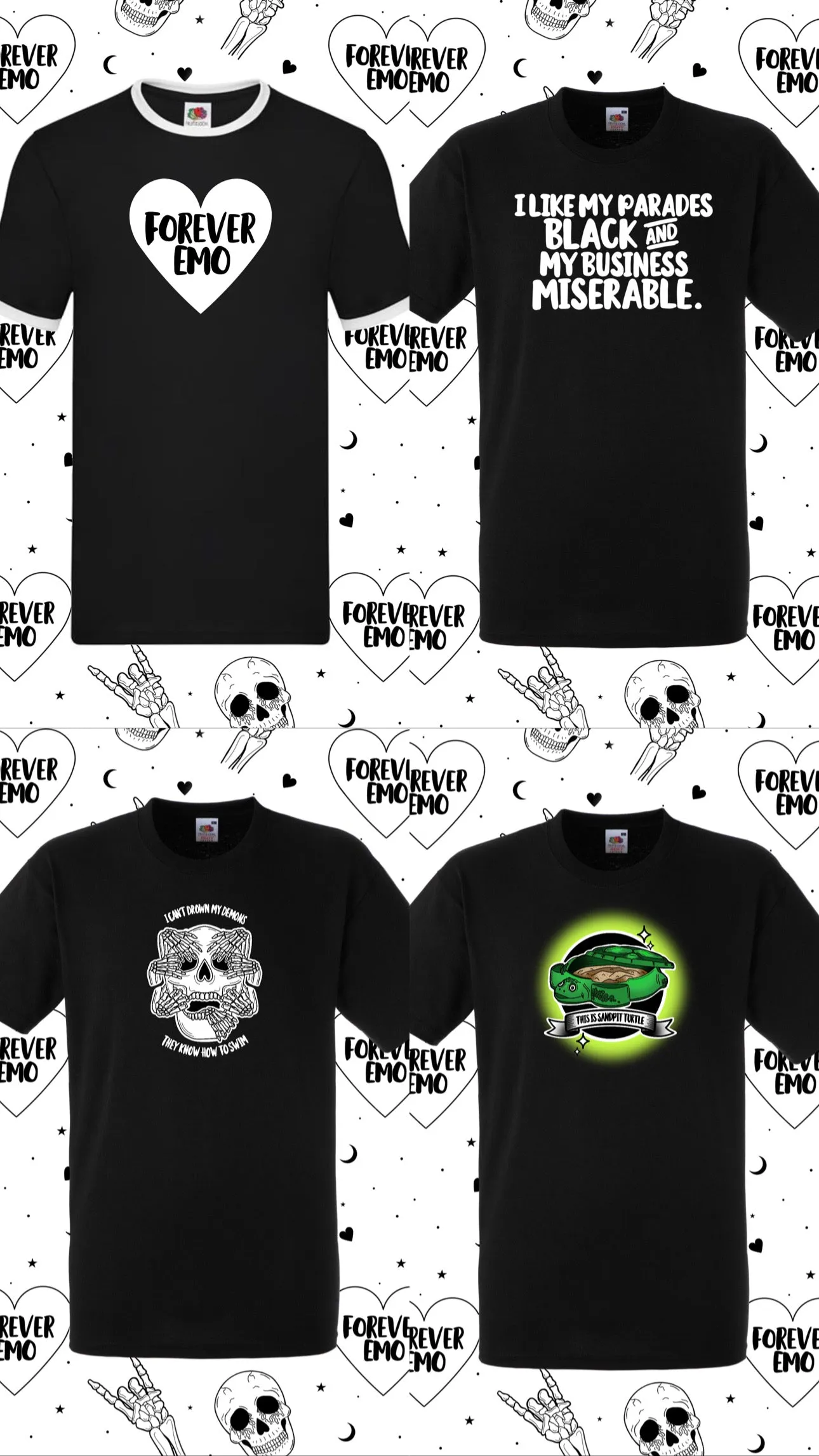 Forever Emo Jumper Dress (choose your jumper design)