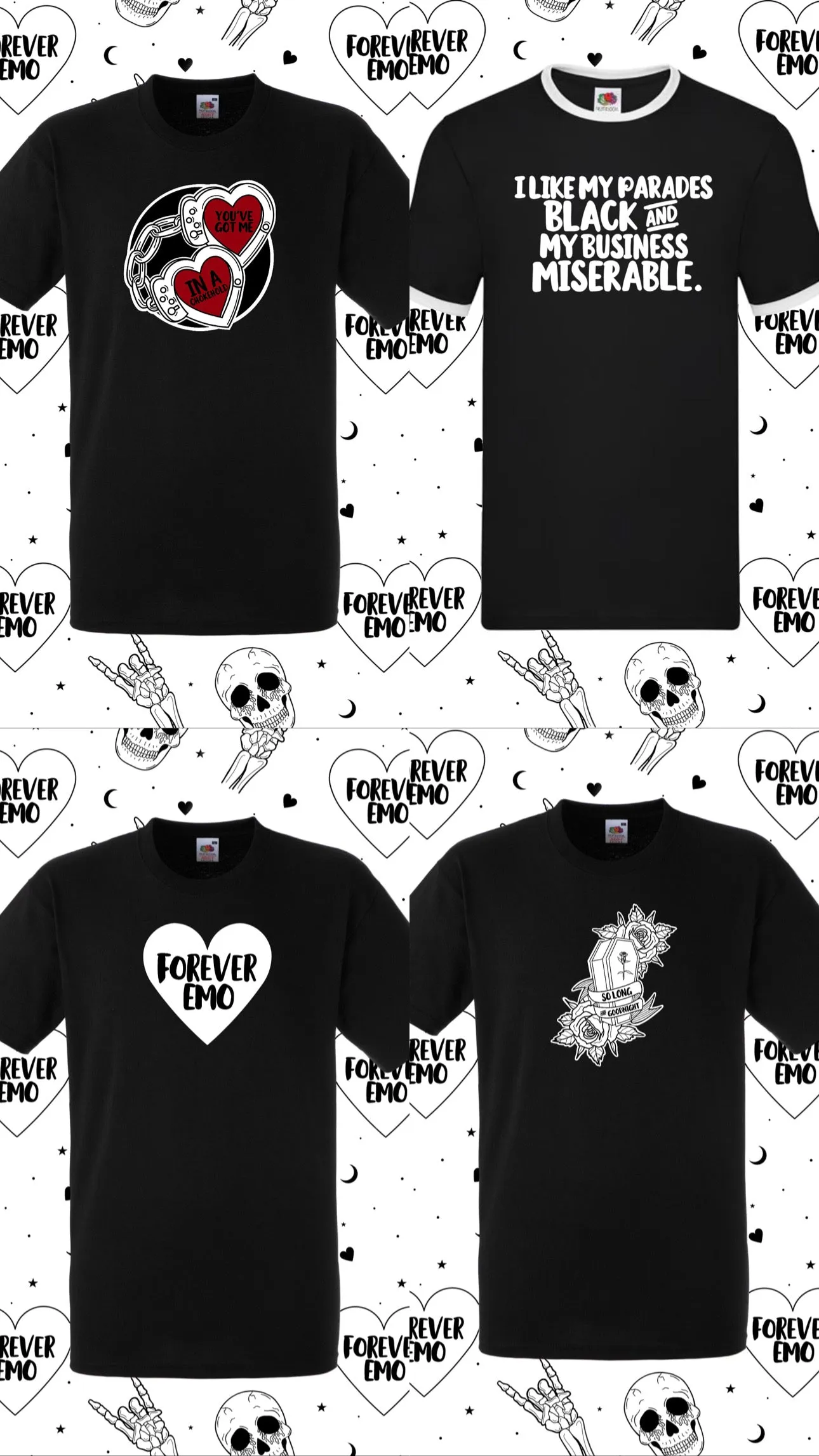 Forever Emo Jumper Dress (choose your jumper design)