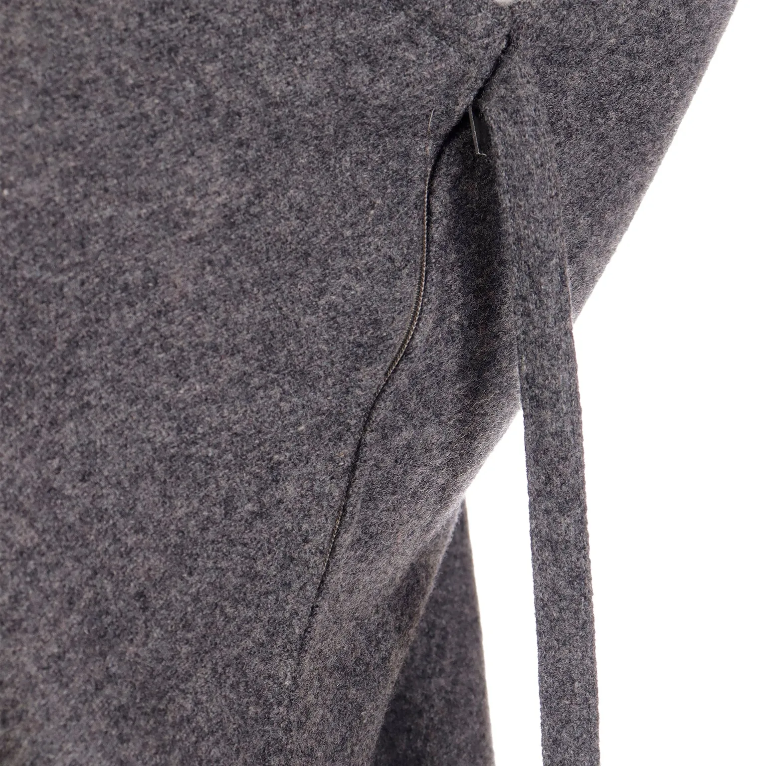 Geoffrey Beene Vintage Grey Wool Day Dress