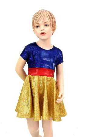 Girls Snowy Princess Skater Dress