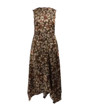 Hankerchief Hem Midi Dress