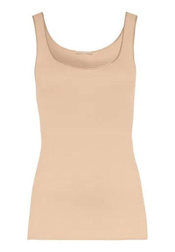 Hanro Cotton Seamless Nude Sleeveless Vest