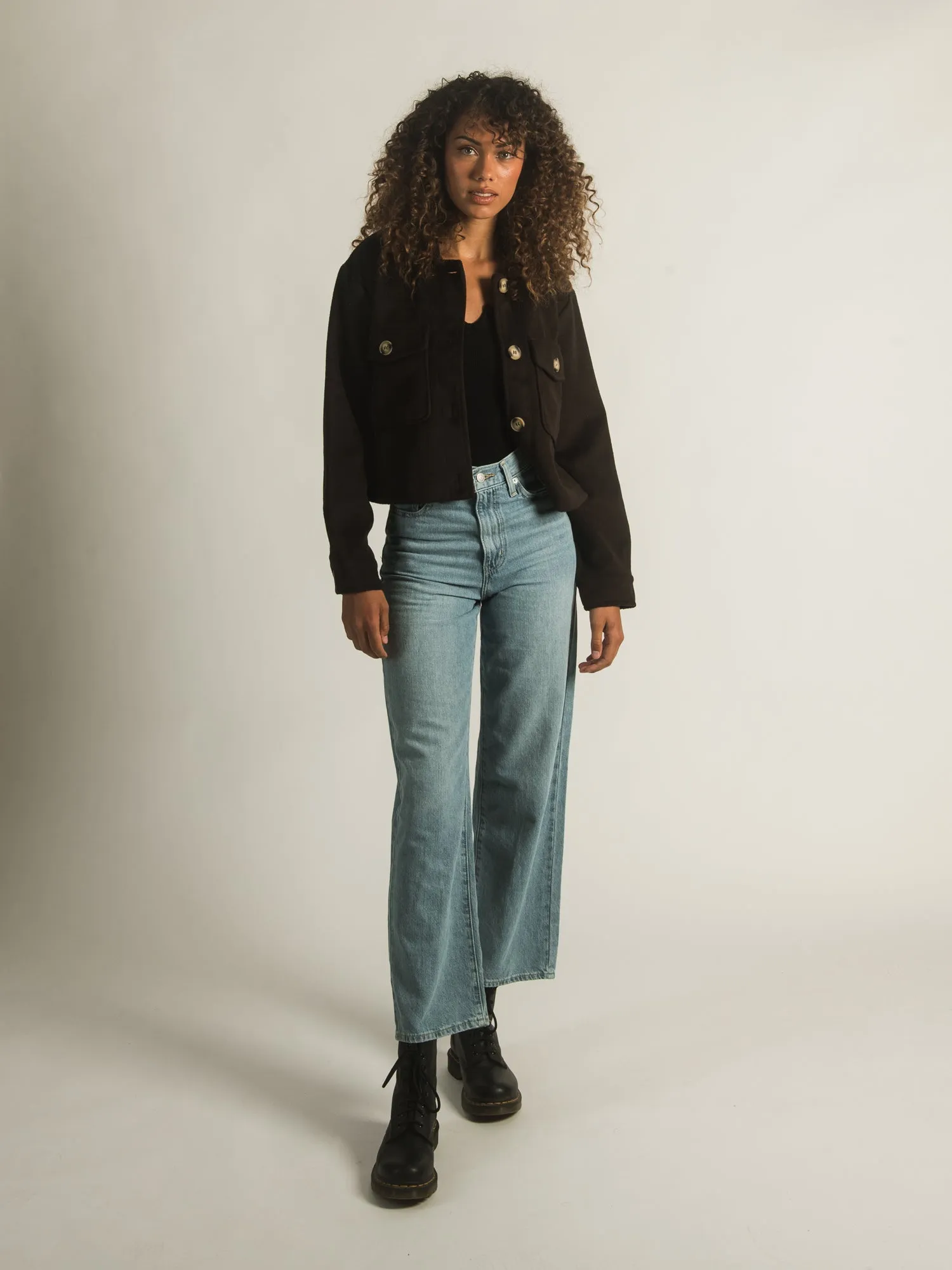 HARLOW CASSIDY SOLID SHIRT JACKET - CLEARANCE