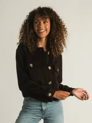 HARLOW CASSIDY SOLID SHIRT JACKET - CLEARANCE