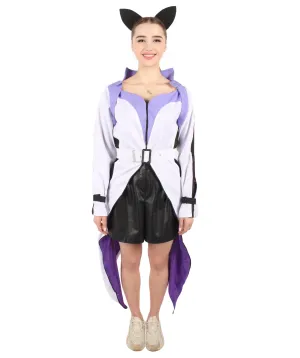 HPO Adult Women's Black and White Anime Snow Costume I Perfect for Halloween I Flame-retardant Synthetic Fabric