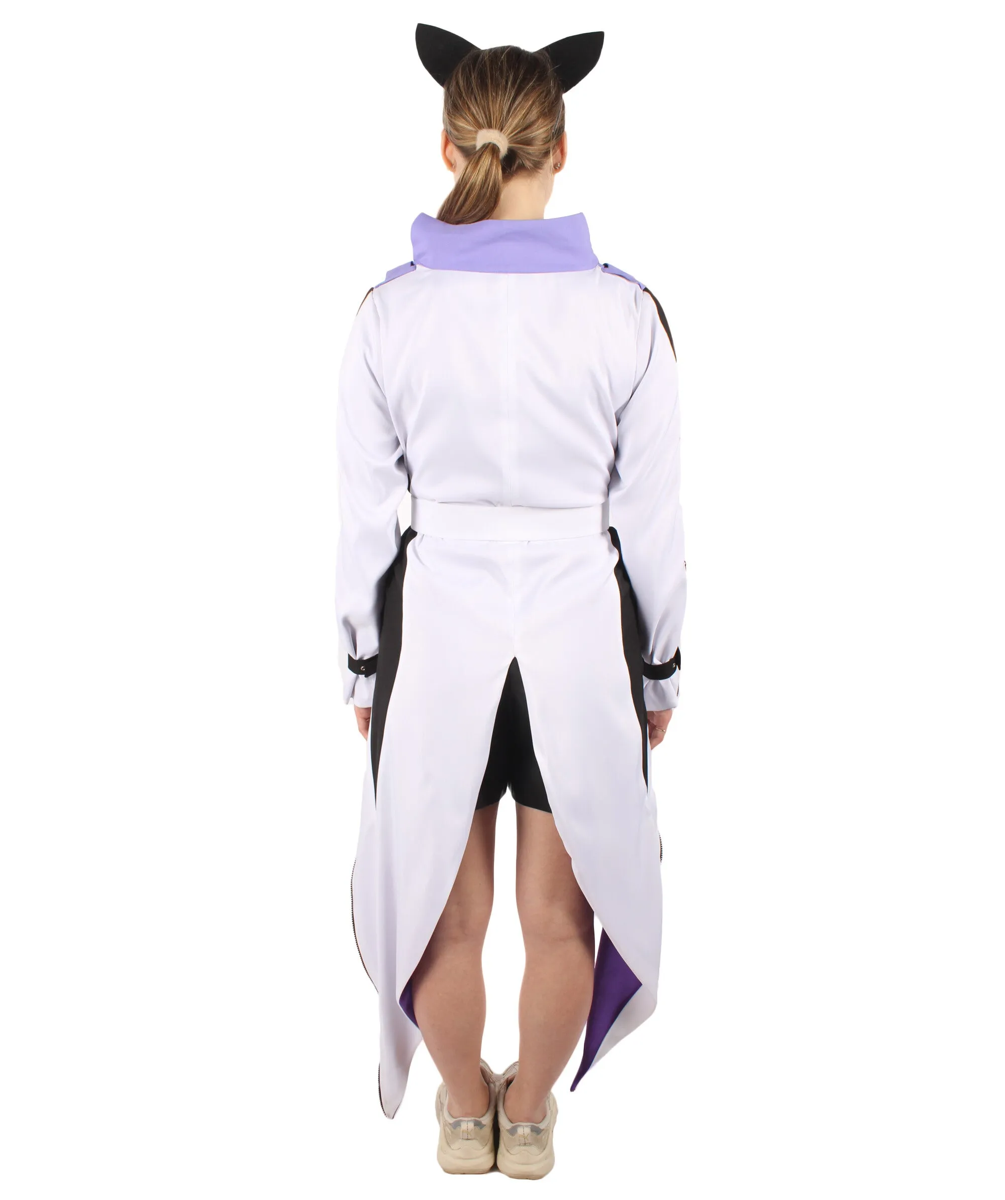 HPO Adult Women's Black and White Anime Snow Costume I Perfect for Halloween I Flame-retardant Synthetic Fabric