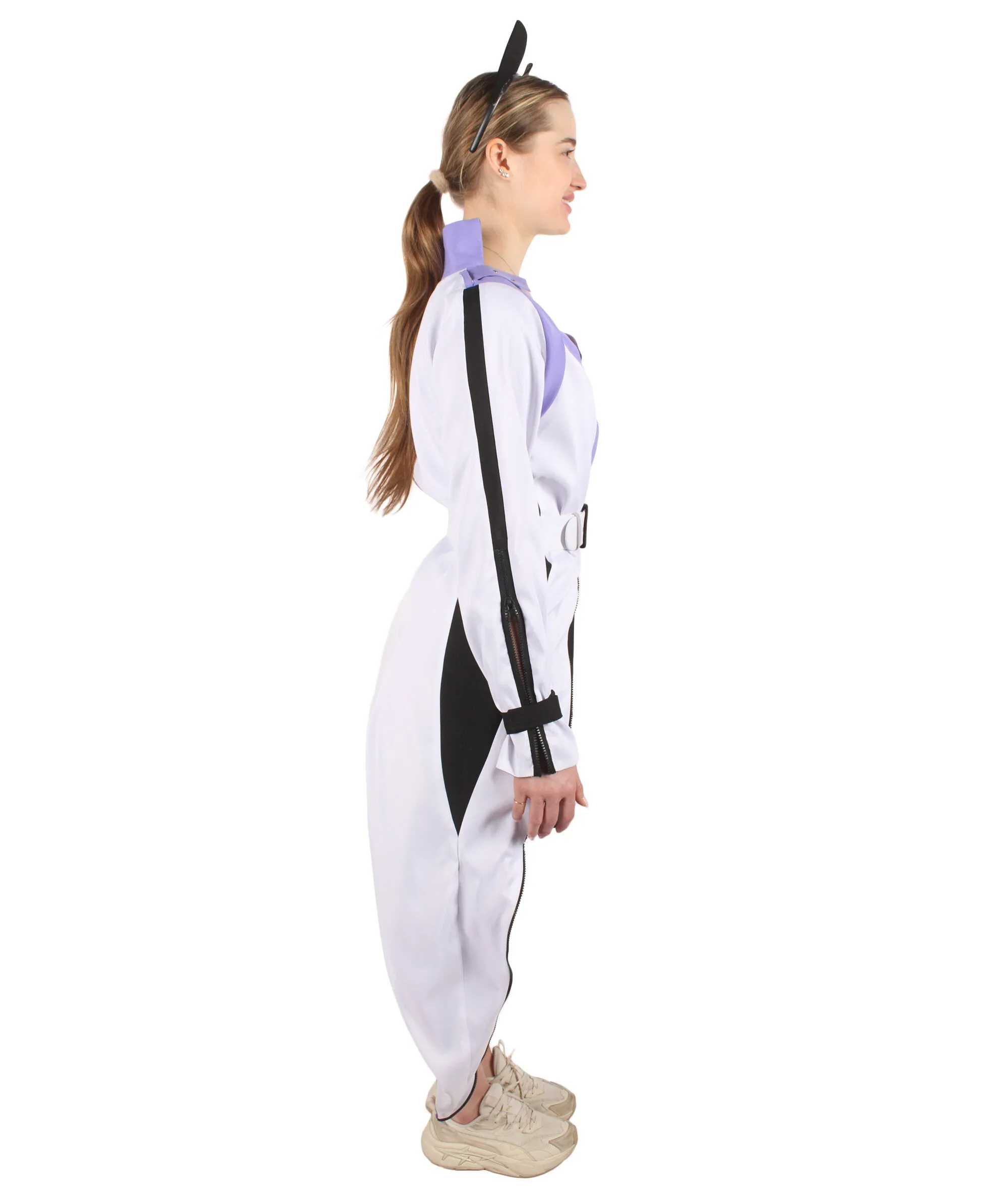 HPO Adult Women's Black and White Anime Snow Costume I Perfect for Halloween I Flame-retardant Synthetic Fabric