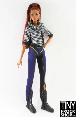 Integrity Adrenaline Rush Dominque Makeda Purple Moto Pants