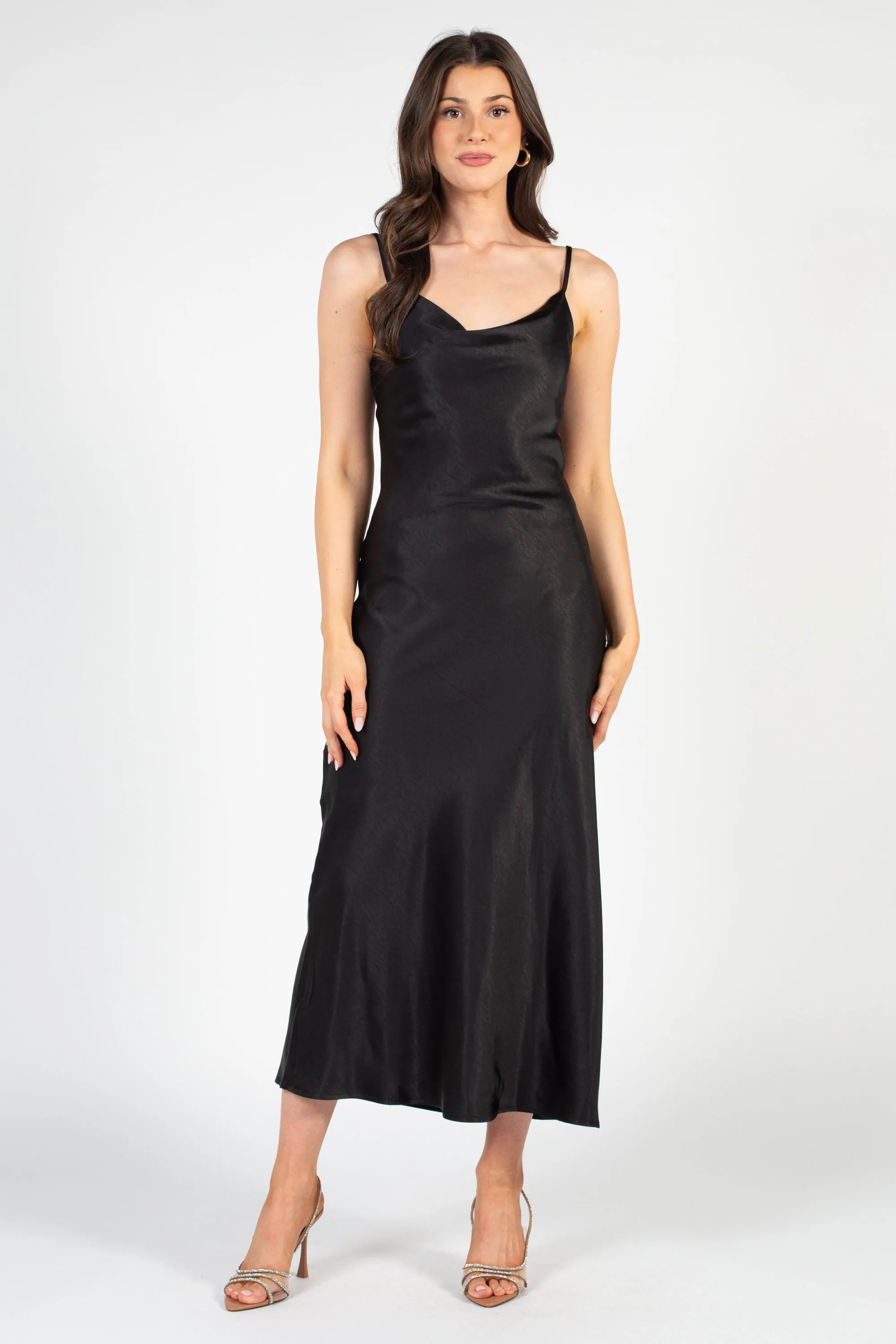 Jillian Side Slit Midi Dress