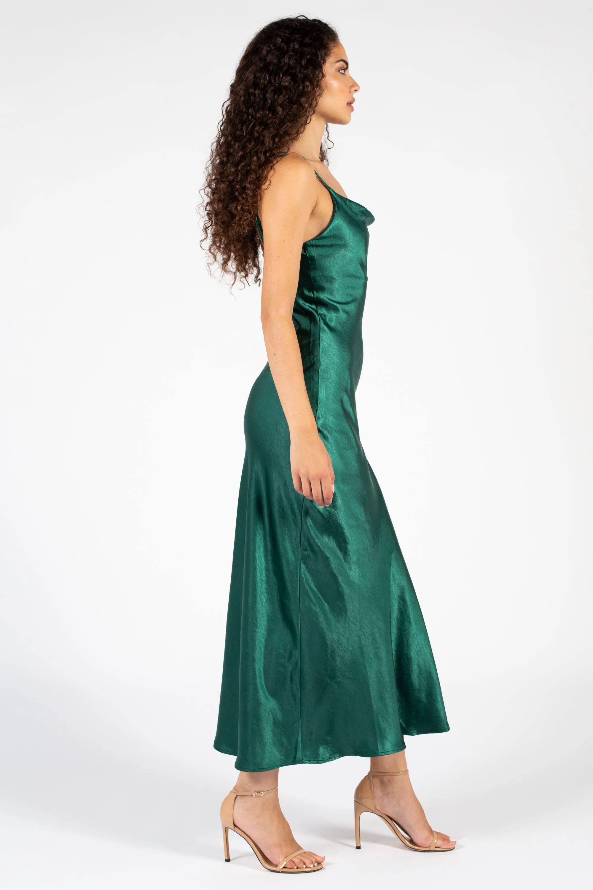 Jillian Side Slit Midi Dress