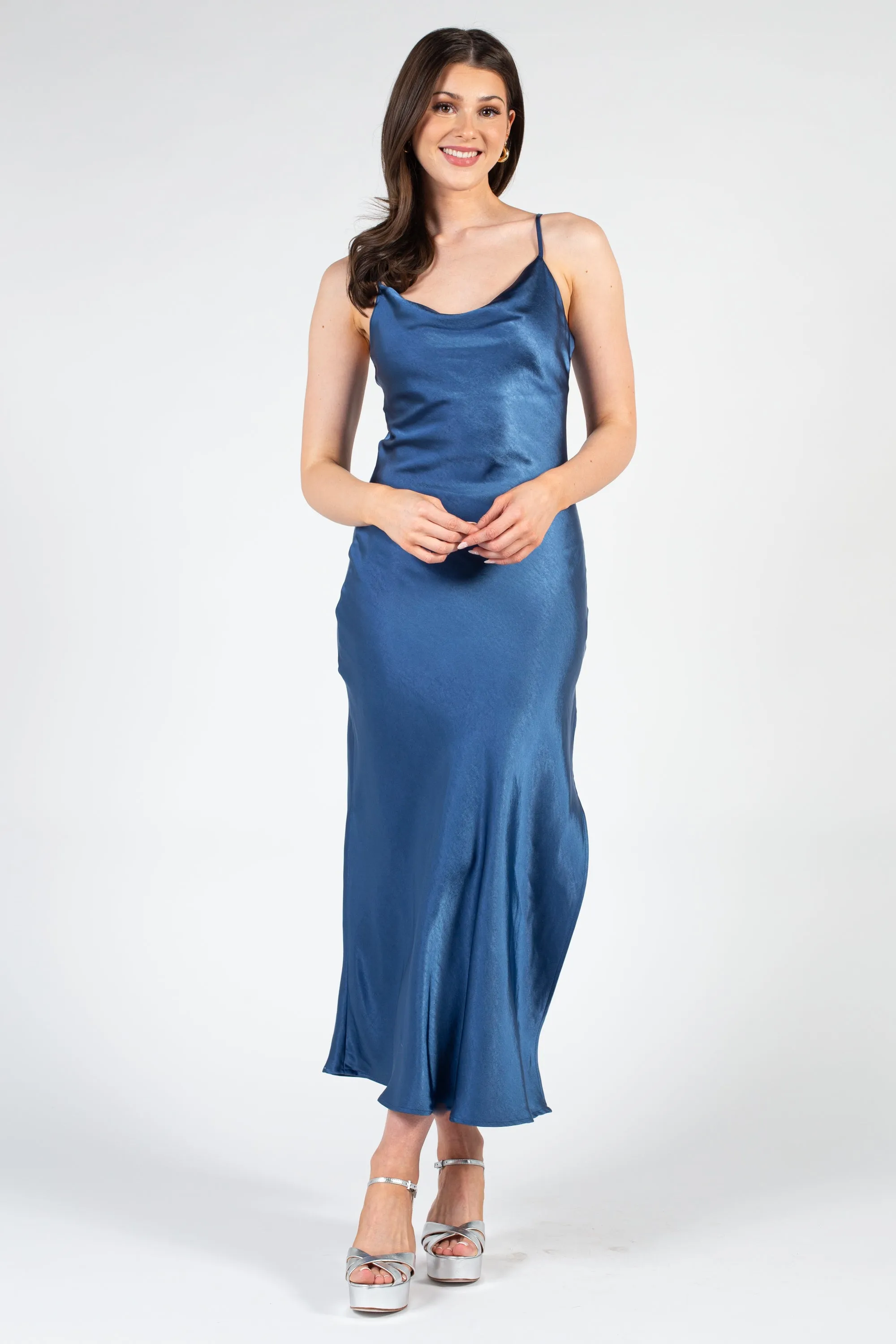 Jillian Side Slit Midi Dress