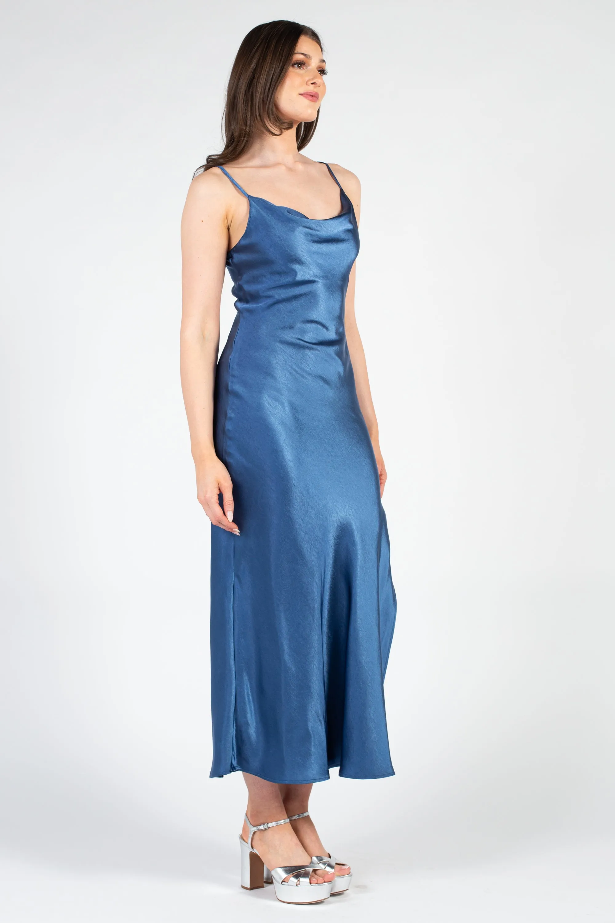 Jillian Side Slit Midi Dress