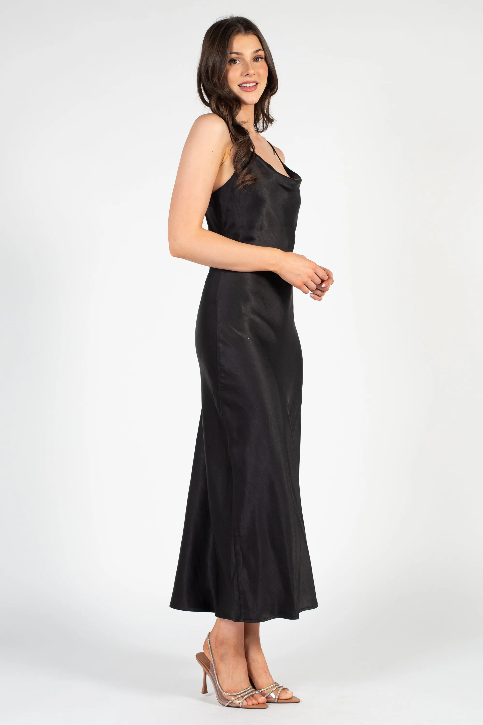 Jillian Side Slit Midi Dress