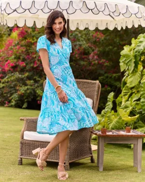 Jude Connally Libby Dress - Enchanted Sea Aqua