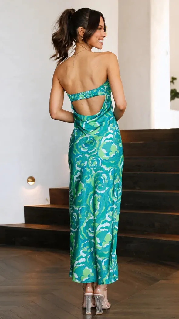 Julia's Floral Print Midi Dress
