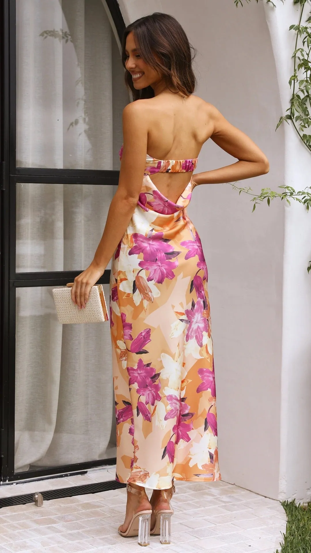 Julia's Floral Print Midi Dress
