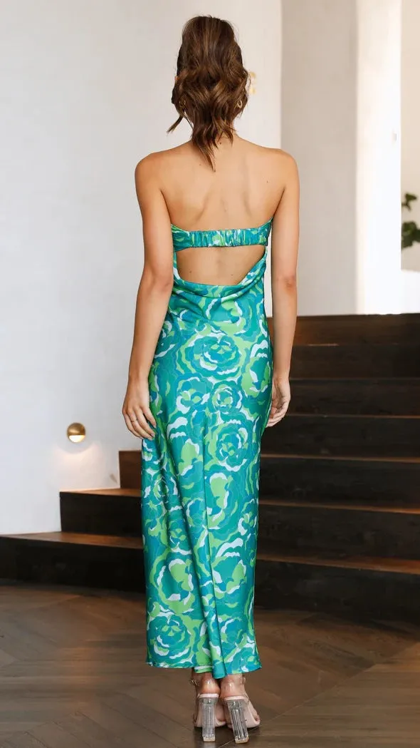 Julia's Floral Print Midi Dress